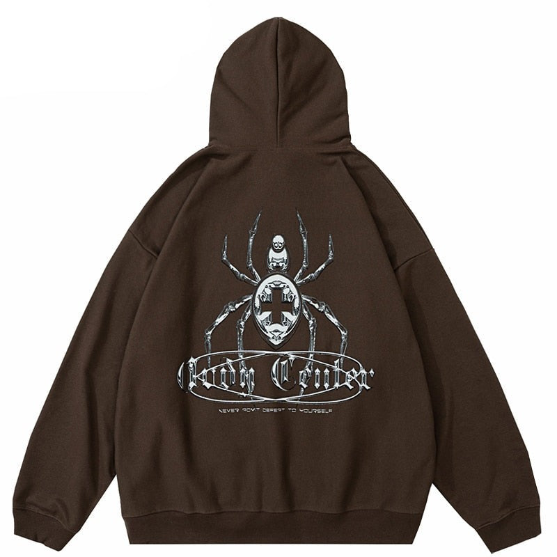 Cross Cellar Spider Graphic Hoodie ,  - Streetwear Hoodie - Slick Street