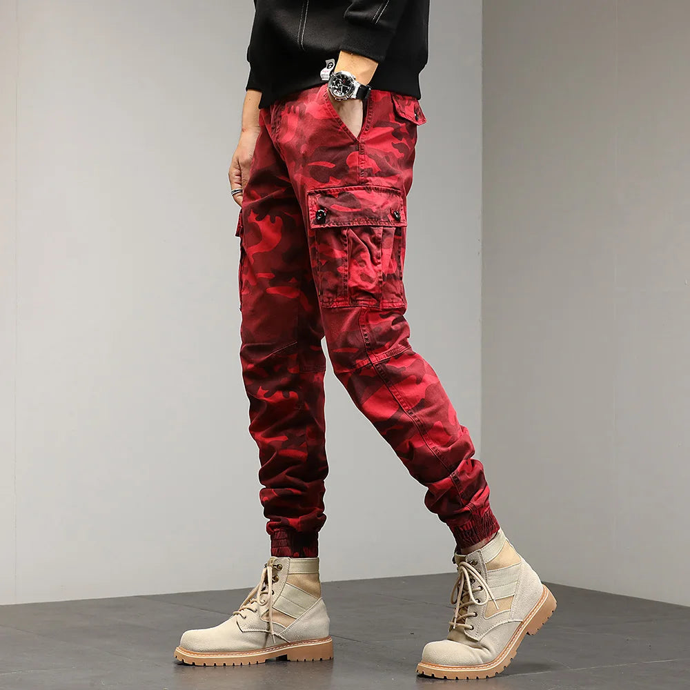 Drawstring Combat Military Cargo Pants ,  - Streetwear Pants - Slick Street