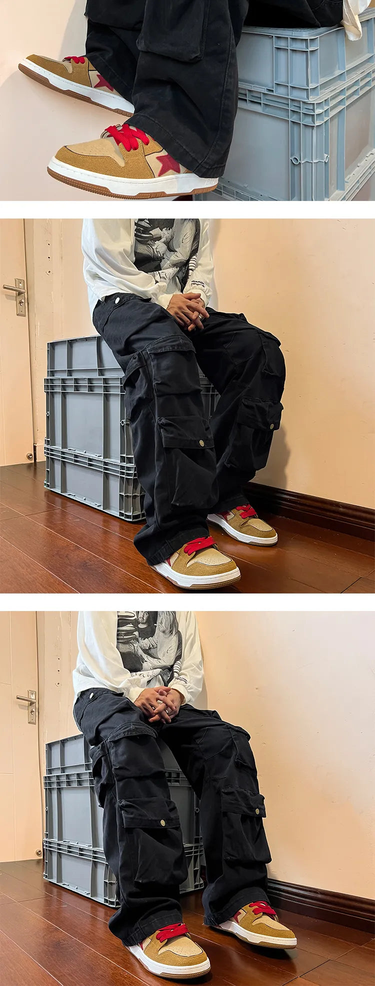 Baggy Style Multi-pockets Tooling Pants ,  - Streetwear Pants - Slick Street