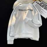 Embroidered Streetwear Vintage Sweater White, XS - Streetwear Sweater - Slick Street