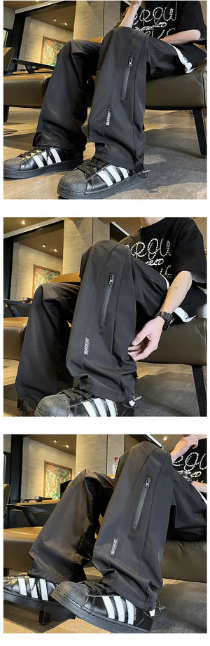 BK26 Nylon Pants ,  - Streetwear Pants - Slick Street