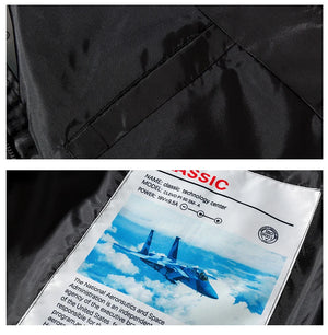 Retro Letter Embroidered Elastic Waist Jacket ,  - Streetwear Jacket - Slick Street