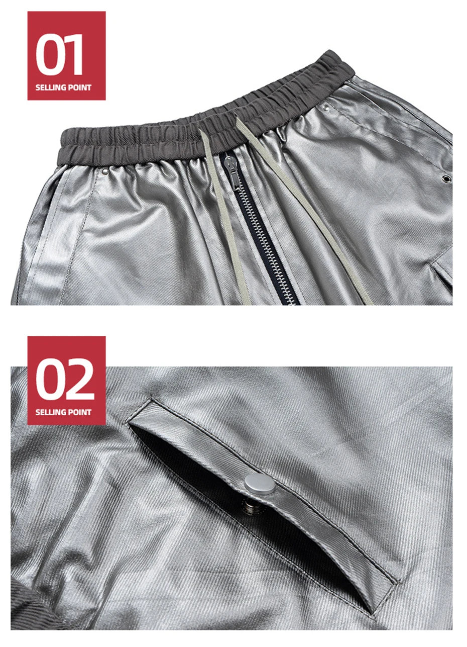 Z1 Long Drawstring Cargo Shorts , - Streetwear Shorts - Slick Street