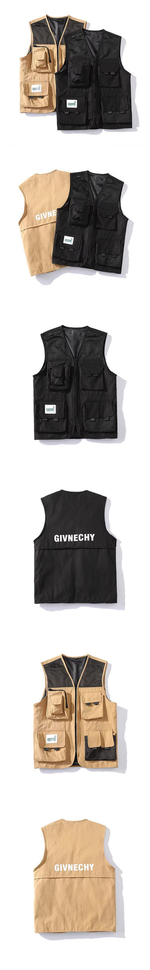 GIVNECHY Tactical Net Style Double T-Shirt , - Streetwear T-Shirts - Slick Street