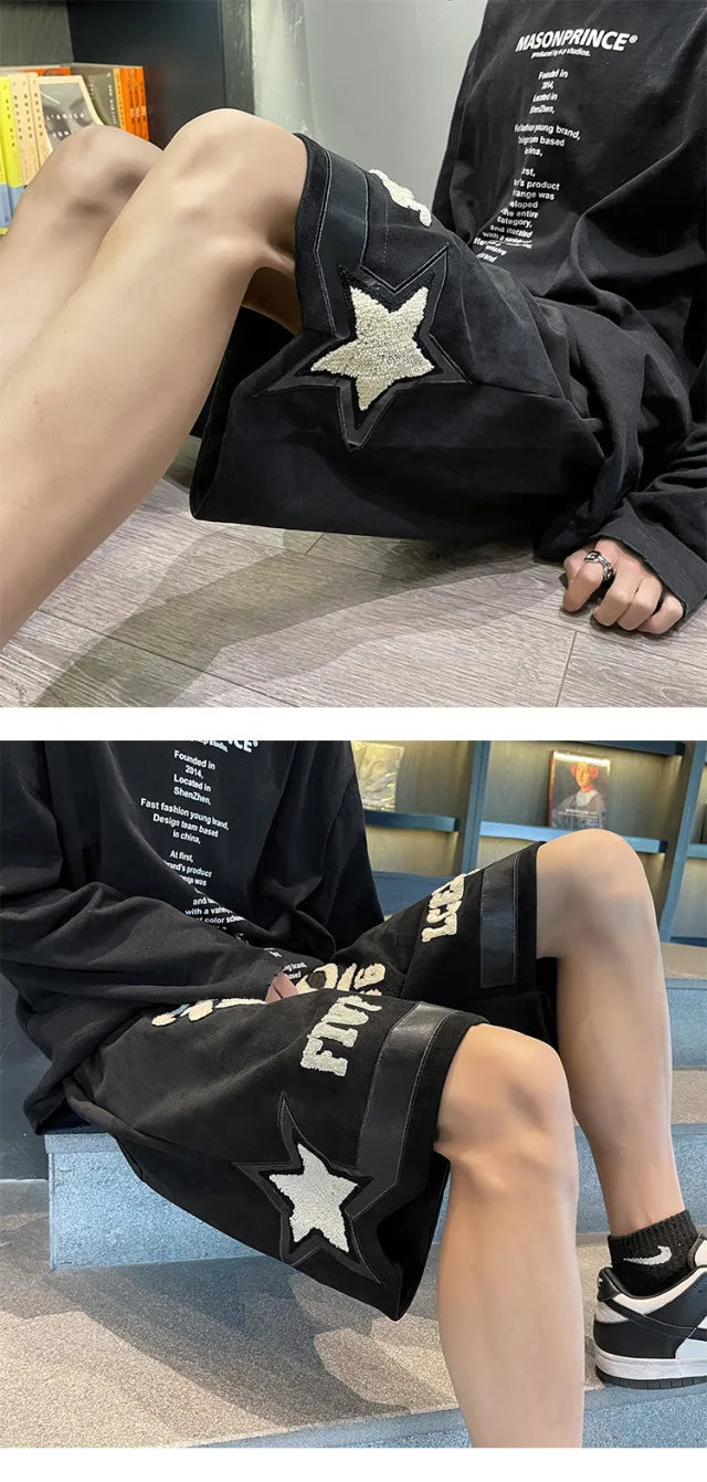 Number 66 Knee Length Shorts , - Streetwear Shorts - Slick Street