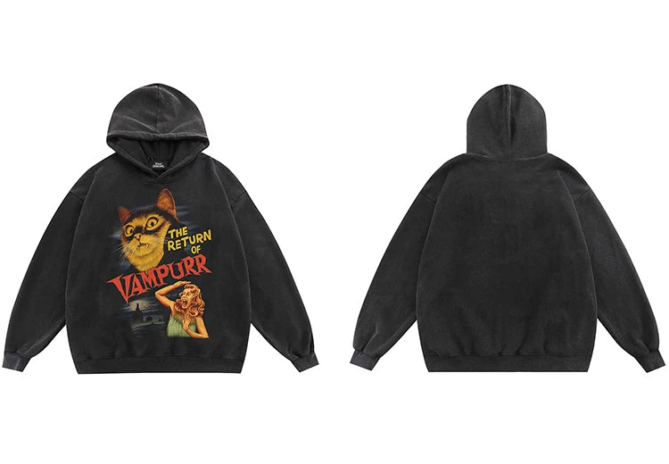 The Return Of Vampurr Scary Graphic Hoodie ,  - Streetwear Hoodie - Slick Street