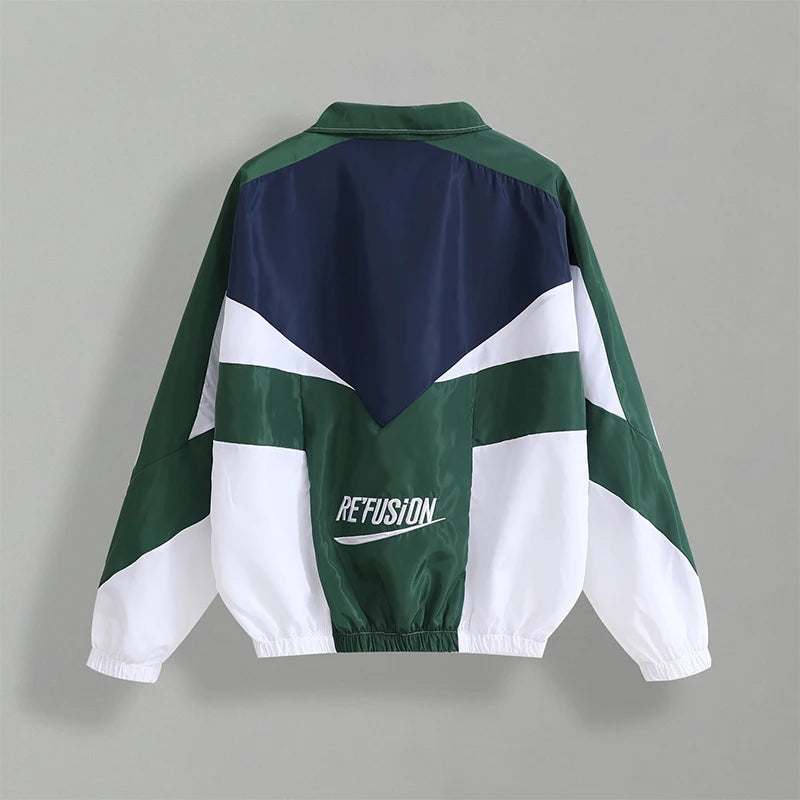 Refusion Color Block Bomber Jacket , - Streetwear Jacket - Slick Street