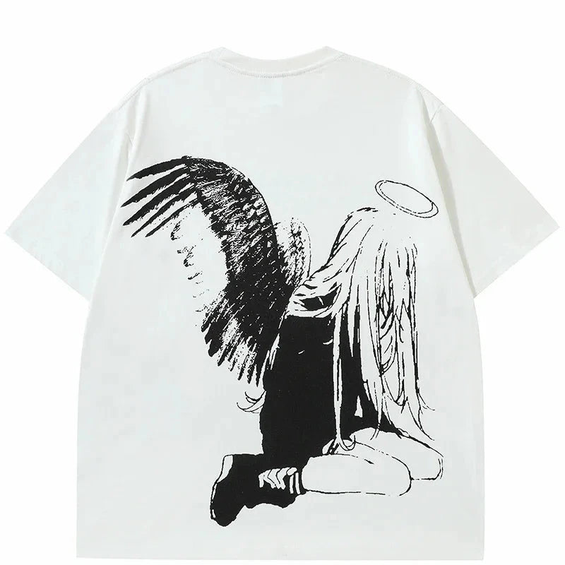 Slash Youth Angel Wings T-Shirt ,  - Streetwear T-Shirt - Slick Street