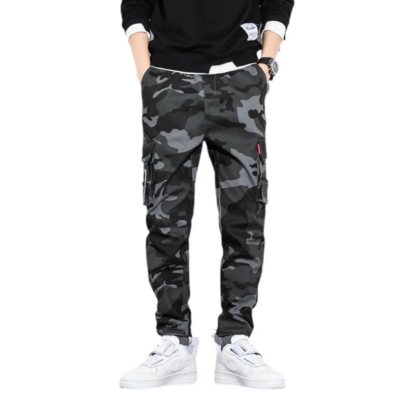 Camouflage Style Cargo Size Pockets Pants ,  - Streetwear Pants - Slick Street
