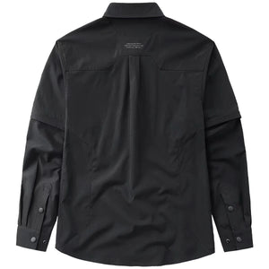 Coal Black Buckles Up Chest Pockets T-Shirt , - Streetwear T-Shirts - Slick Street