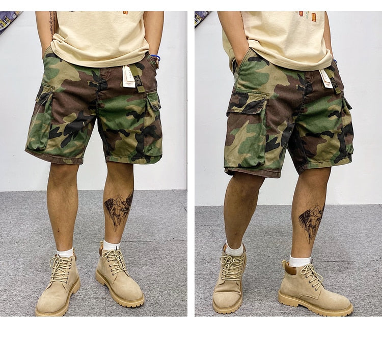 Tactical Multi-Pocket Cargo Shorts ,  - Streetwear Shorts - Slick Street