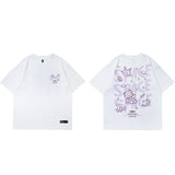 Space Rings  Happy Bear Anime T-Shirt White, XS - Streetwear T-Shirt - Slick Street