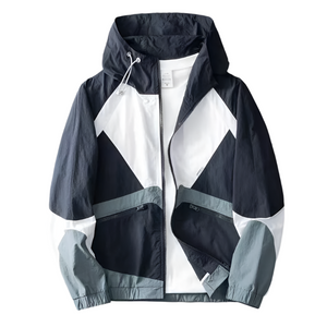 ZK26 Color Block Zipper Jacket , - Streetwear Jacket - Slick Street