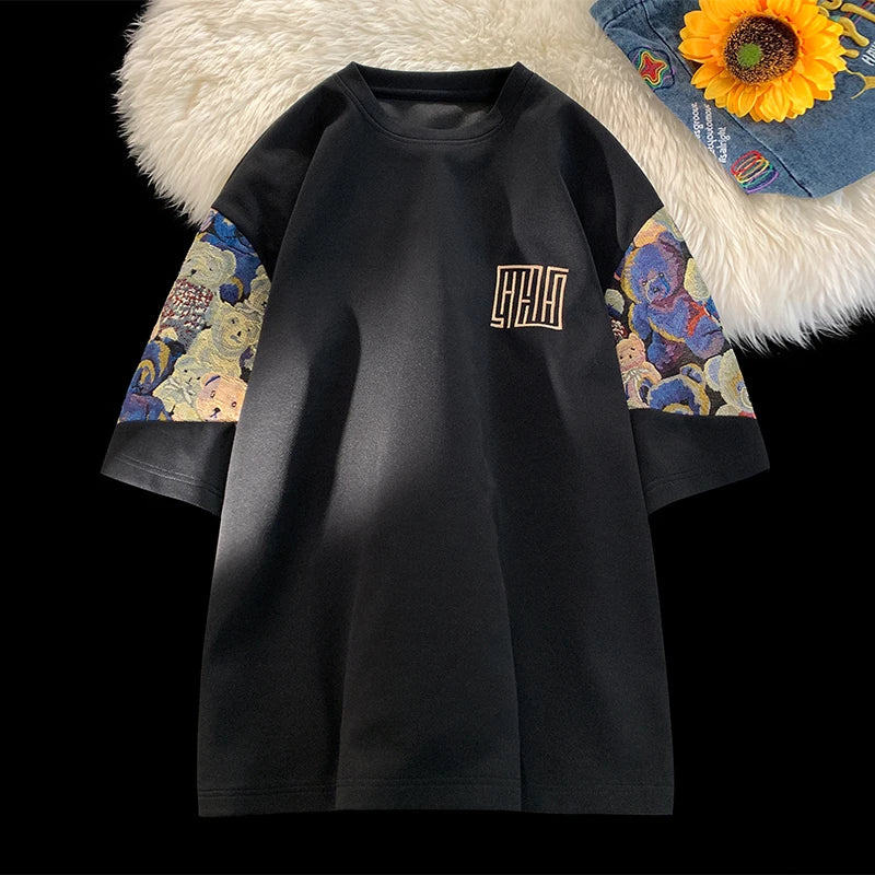 KVibe Bear T-Shirt Black, XS - Streetwear T-Shirt - Slick Street