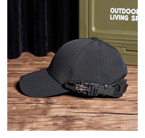 Plain Black Adjustable Cap , - Streetwear Cap - Slick Street
