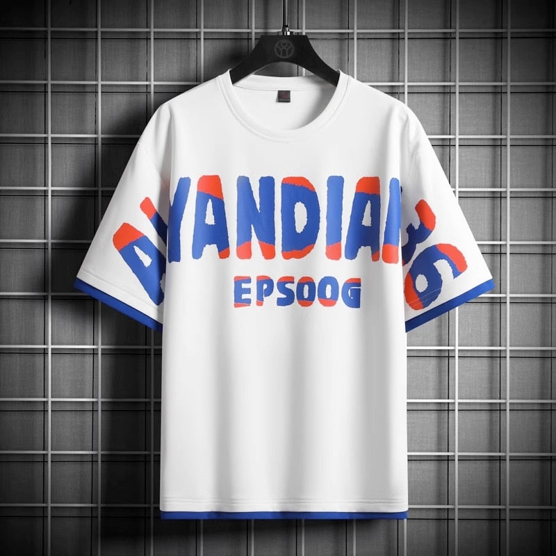 YANDIAN 36 EPSOOG Stripe T-Shirt White, XS - Streetwear T-Shirt - Slick Street