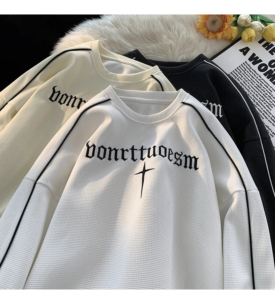 Embroidered Streetwear Vintage Sweater ,  - Streetwear Sweater - Slick Street