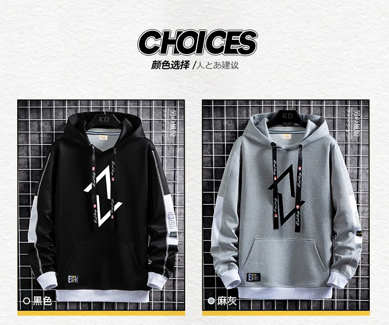 Double V Shape Pullover Hoodie , - Streetwear Hoodie - Slick Street