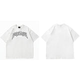 FUNKLANG Logo Casual T-Shirt White, M - Streetwear T-Shirts - Slick Street