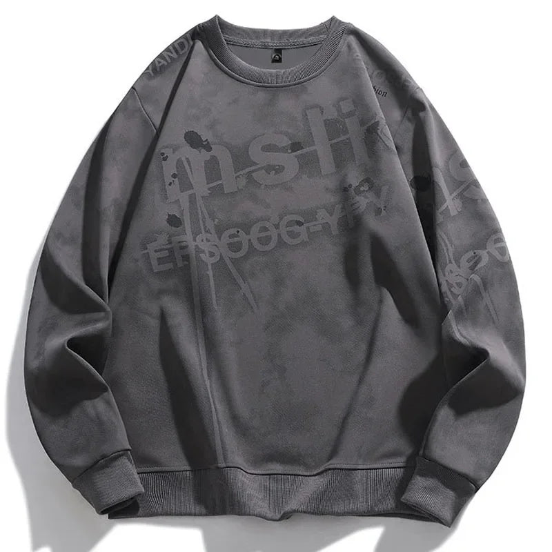 EPSOOG-YPY Loose Style Sweater Dark Gray, XS - Streetwear Sweater - Slick Street