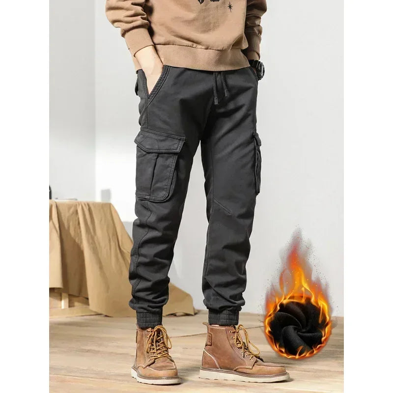 Slim Fit Elastic Ankle Pants 28, Dark Grey - Streetwear Pants - Slick Street