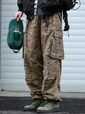 Camouflage Art Craft Cargo Pants , - Streetwear Pants - Slick Street