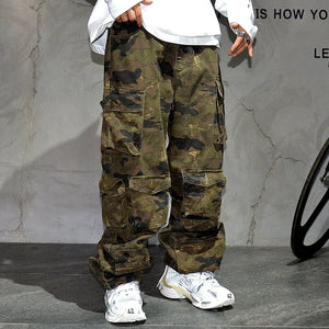Jungle T24 Camo Cargo Pants , - Streetwear Pants - Slick Street
