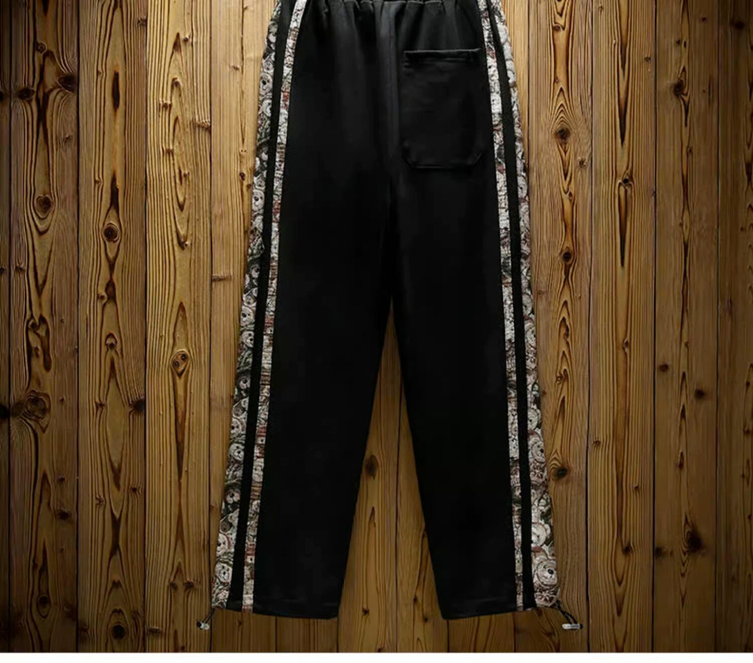 Teddy Bear Side Striped Corduroy Pants ,  - Streetwear Pants - Slick Street