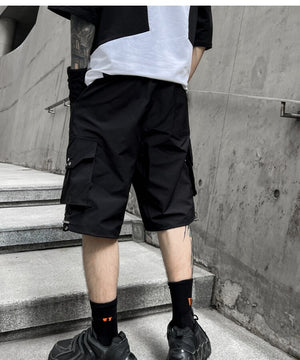 B1 Eyelet Style Combat Shorts ,  - Streetwear Shorts - Slick Street