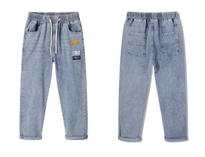 Ripped Nostalgic Denim Pants ,  - Streetwear Pants - Slick Street