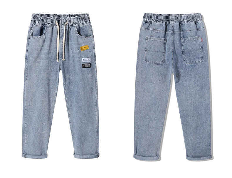 Ripped Nostalgic Denim Pants ,  - Streetwear Pants - Slick Street