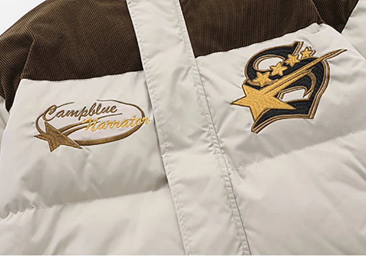 Campblue Narrator Star Patchwork Jacket ,  - Streetwear Jacket - Slick Street