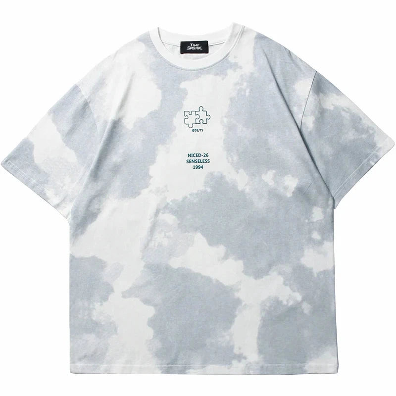 Tie Dye Senseless Jigsaw Puzzle T-Shirt ,  - Streetwear T-Shirt - Slick Street