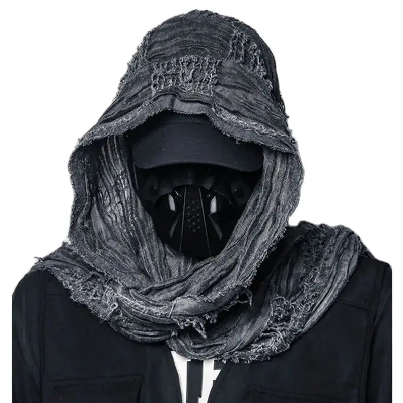 Ripped Design Round Neck Scarf , - Streetwear Accessories - Slick Street