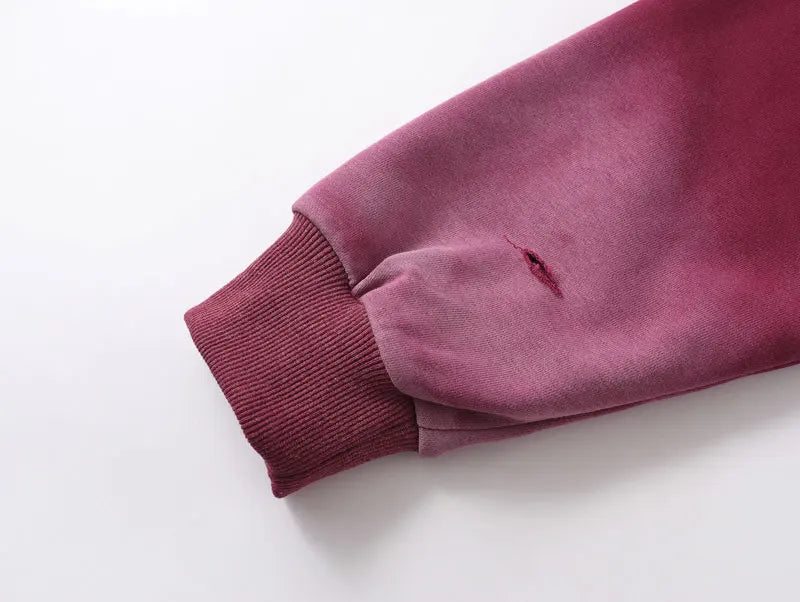 Distressed Tie-Dye Hoodie , - Streetwear Hoodie - Slick Street