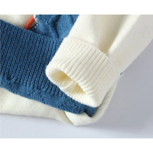 Lace Up Style Round Neck Knitted Sweater ,  - Streetwear Sweater - Slick Street