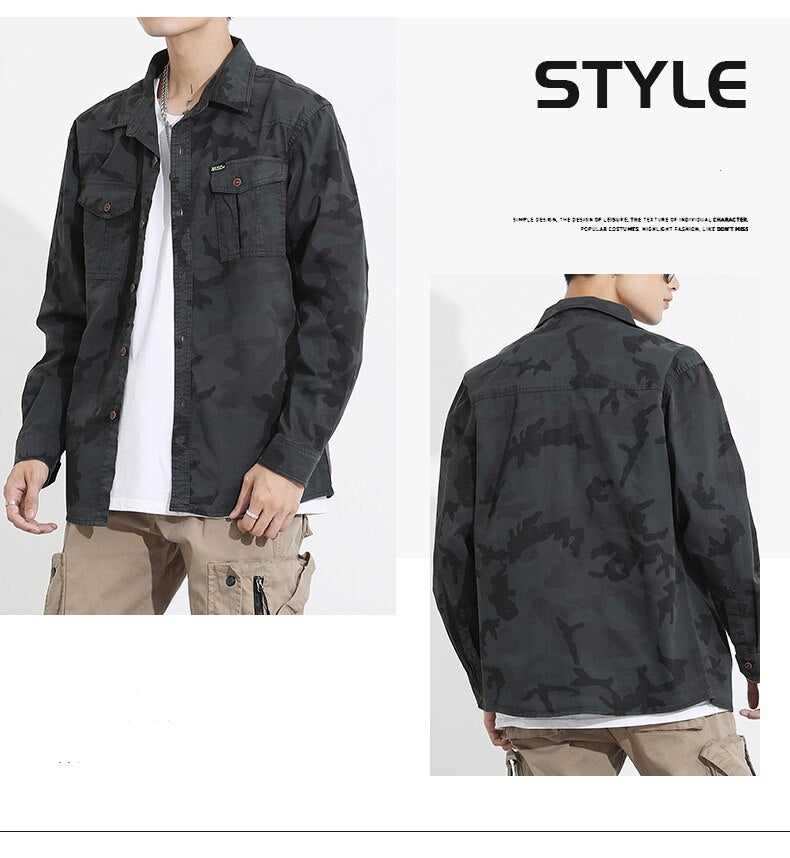Military VSA Camouflage Shirt ,  - Streetwear Shirt - Slick Street