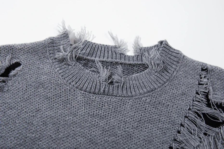 RA Distressed Sweatshirt , - Streetwear Sweatshirts - Slick Street