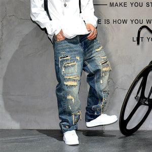 Indigo 26 Blue Distressed Jeans ,  - Streetwear Jeans - Slick Street