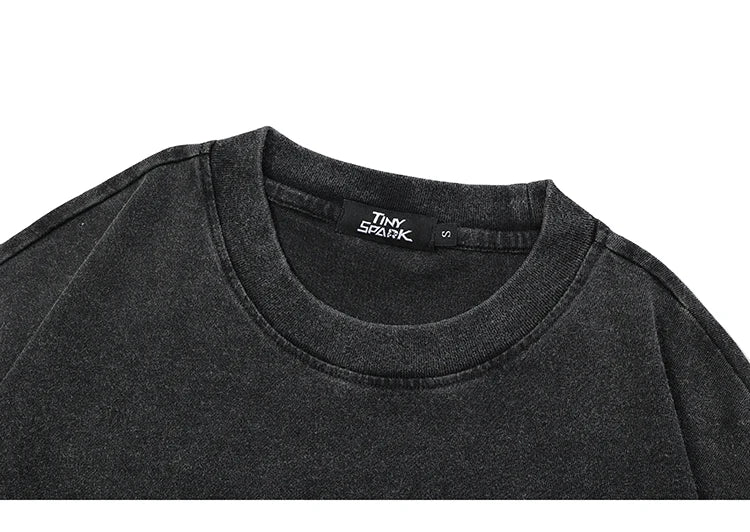 Dark Sable Fuzzy Letters Graphic T-Shirt ,  - Streetwear T-Shirt - Slick Street