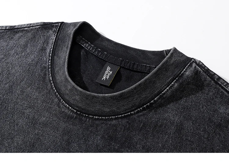 Y2K Black Color Devil Theme T-Shirt , - Streetwear T-Shirts - Slick Street