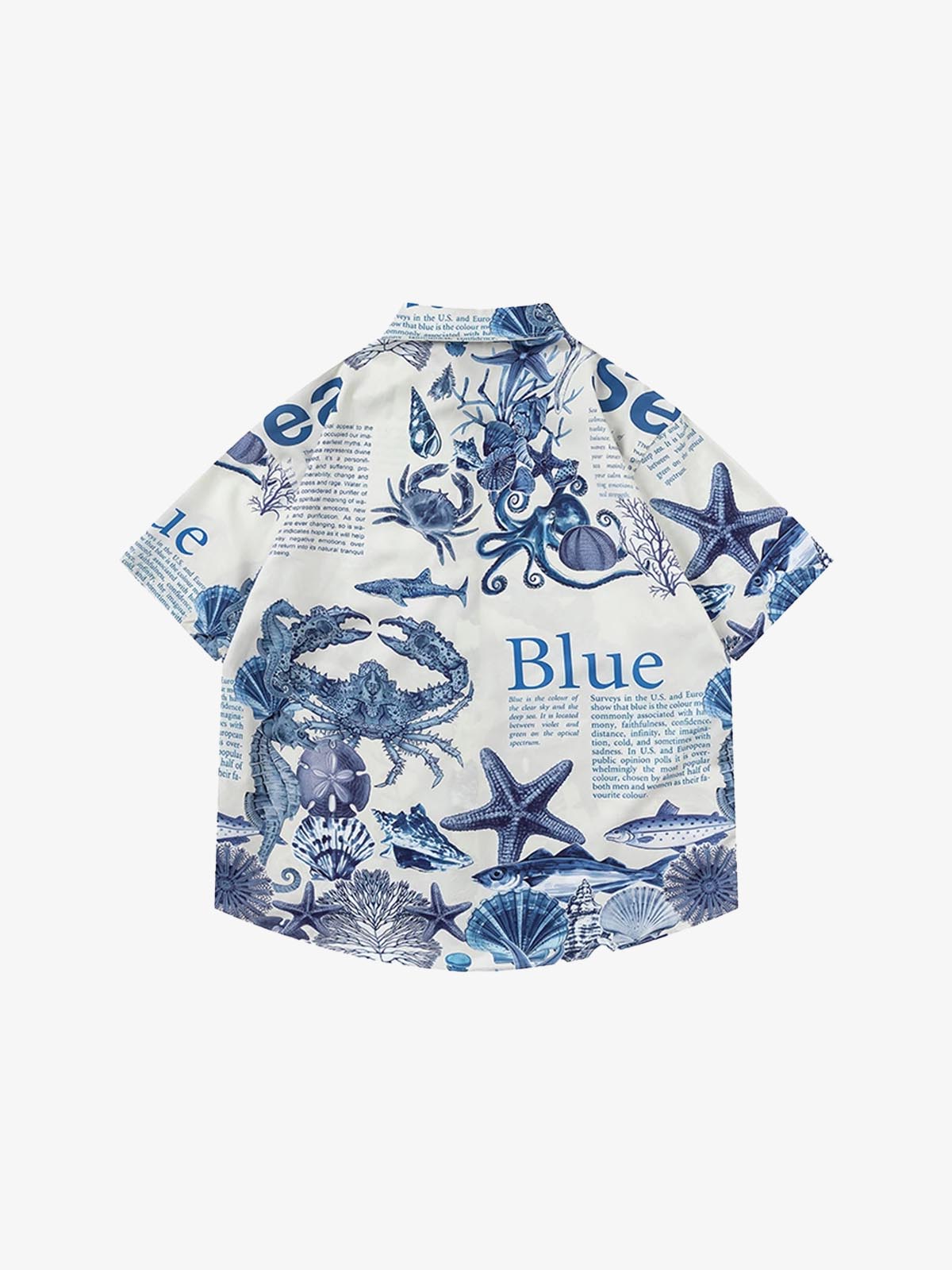 Marine Life Underwater World Short Sleeve Shirt , - Streetwear Shirt - Slick Street