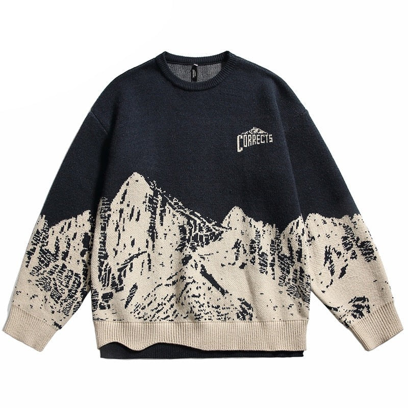 CORRECTS The Glorious Mountain Graphic Sweater ,  - Streetwear Sweater - Slick Street