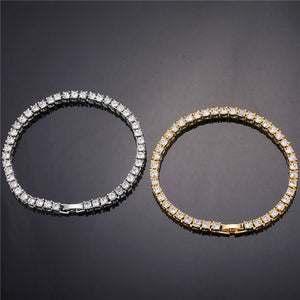 Crystal Rhinestone Tennis Necklace ,  - Streetwear Necklace - Slick Street