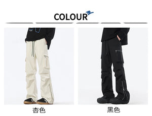 Ankle Length Half Zipper Pants , - Streetwear Pants - Slick Street