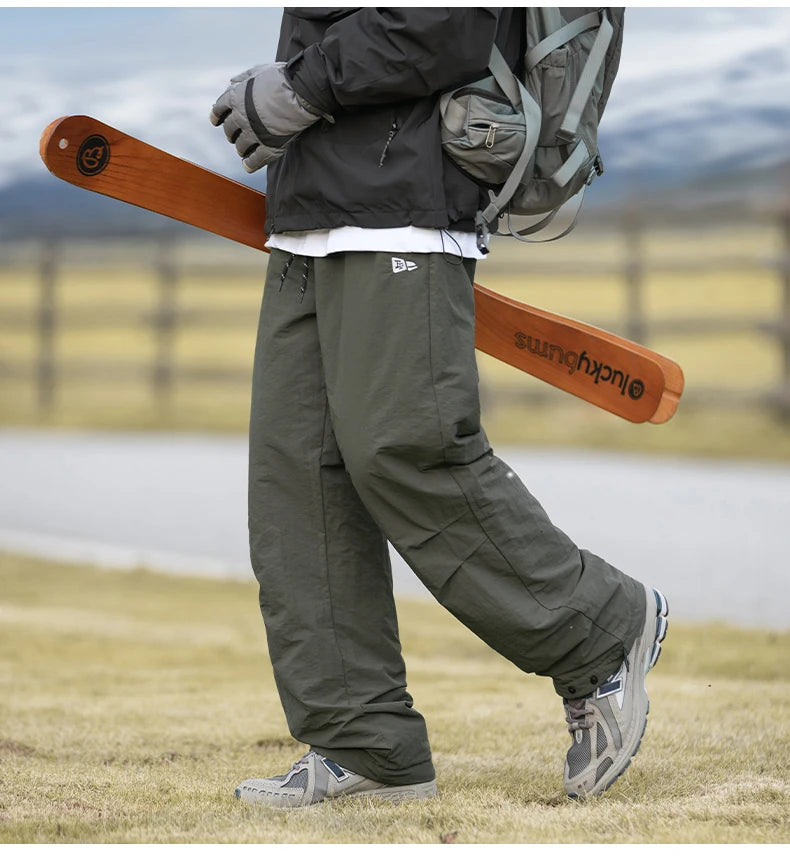 Hiking Style Straight Leg Pants , - Streetwear Pants - Slick Street