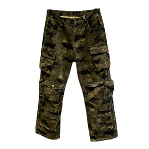 Jungle T24 Camo Cargo Pants , - Streetwear Pants - Slick Street