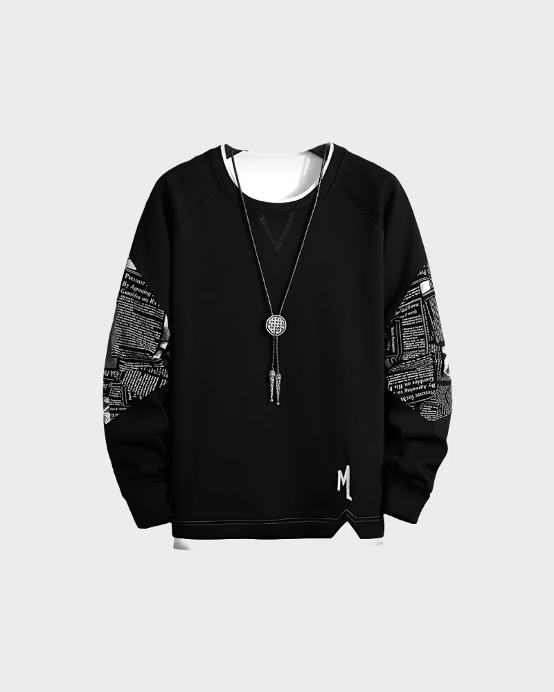 M Article Sweatshirt , - Streetwear Sweatshirts - Slick Street