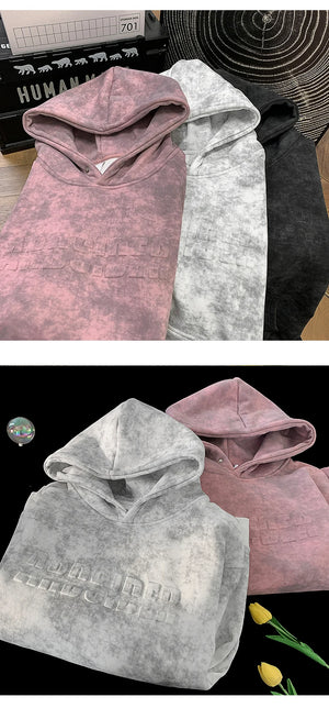 Tie-Dye Kangaroo Pocket Pullover Hoodie , - Streetwear Hoodie - Slick Street