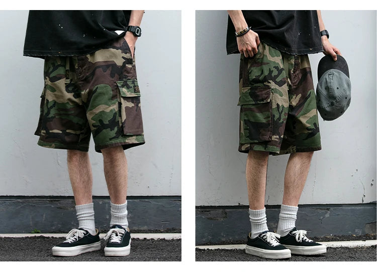 Camouflage Army Combat Style Shorts ,  - Streetwear Shorts - Slick Street